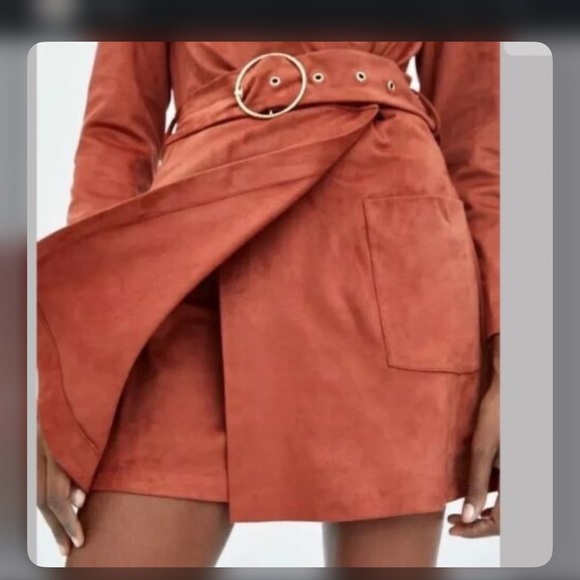 Amber faux suede blazer romper - Picture 3 of 3